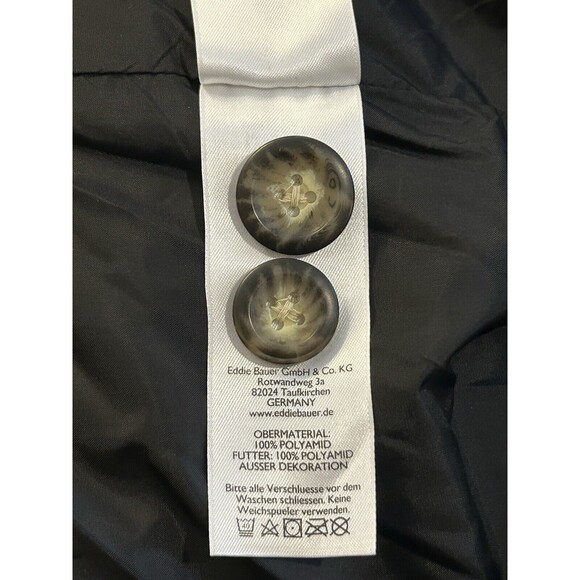 Eddie Bauer Weatheredge Trench Coat Water Resistant Rain Jacket Black NEW MEDIUM - Picture 8 of 16